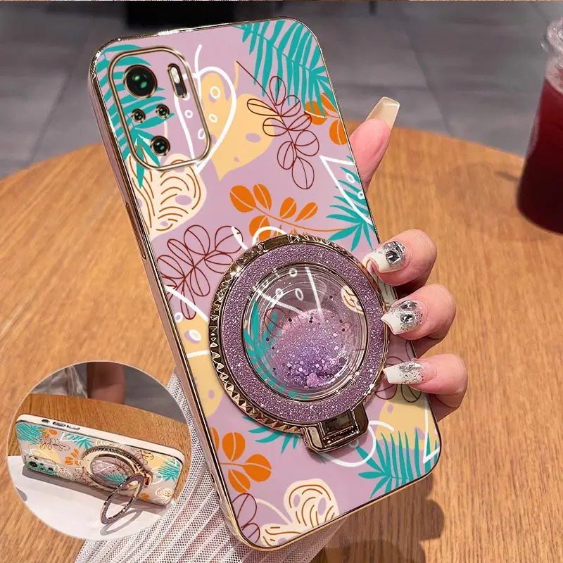 Elegant Leaf Plating Phone Case for Xiaomi Redmi Note Series