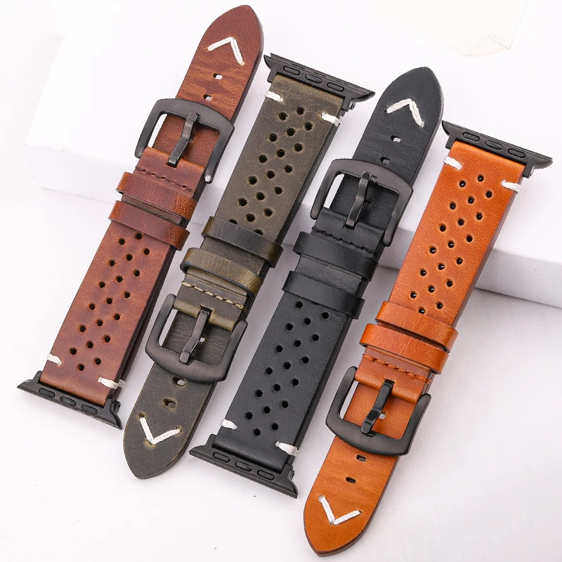 Elegant Genuine Leather Watch Strap - Premium Watchband