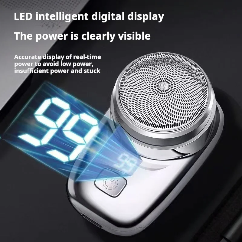 Waterproof Rechargeable Mini Men Pocket Machine 3 Knife Head Electric Shaver hair clipper hair trimmer
