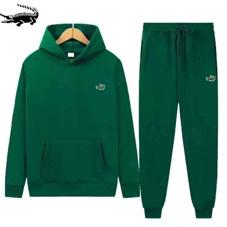 

CARTELO Embroidery Men Tracksuits Stand Collar Patchwork Zipper Cardigan +Pants Two Piece Sets Spring Autumn Fashion Casual Suit