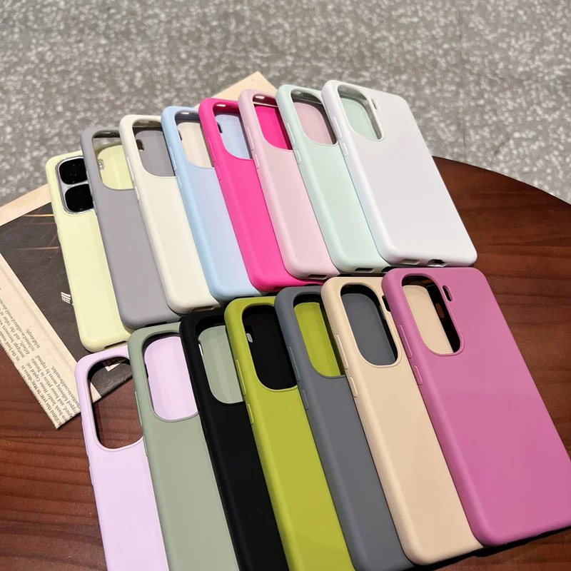 Soft Liquid Silicone Shockproof Colorful Luxury Back Case Cover