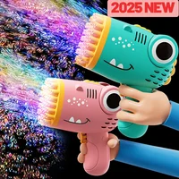 40 Hole Dinosaur Bubble Handheld Bubble Machine, Electric Bubble Gun Outdoor Wedding Party Toy(without Bubble Water)