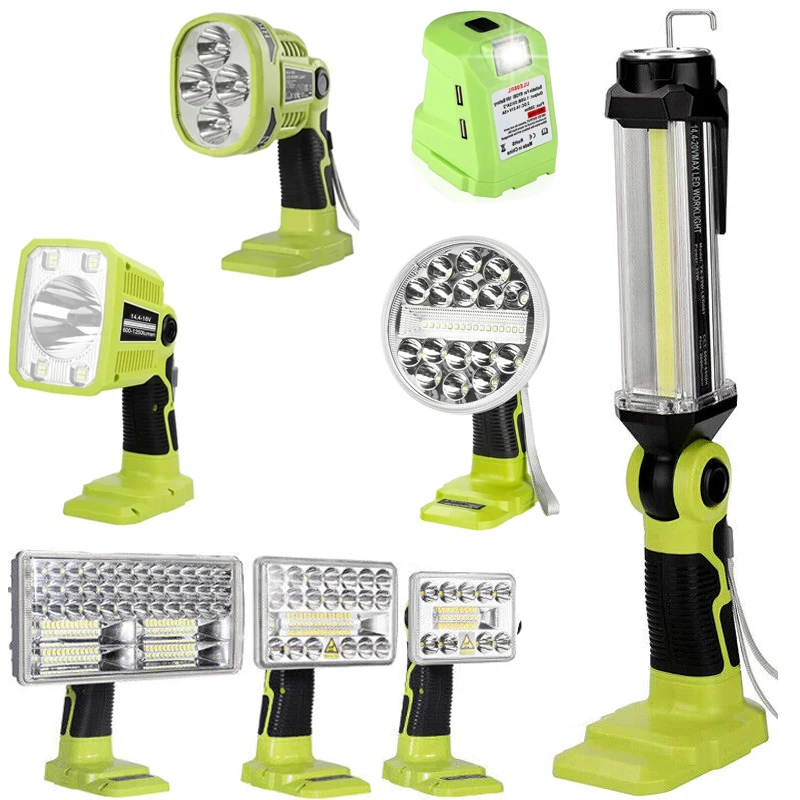 Lampe LED sans fil 4200 lm compatible avec batterie au lithium