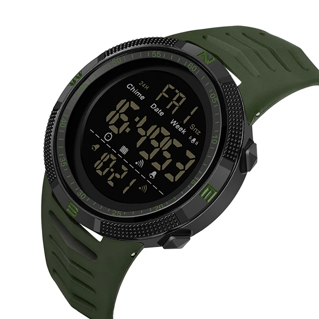 2022 New Digital Men Sports Fashion Watch Calendar Chronograph Alarm Clock 50M Waterproof Military Wristwatch Relogios Masculino 