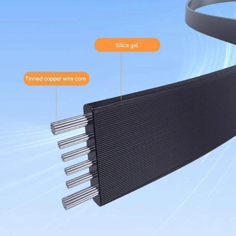플랫 240W USB C 수컷에서 수컷 케이블 USB C 수컷에서 수컷 커넥터 유형 C 충전 케이블 랩탑 전화 3.94in/7.8in
