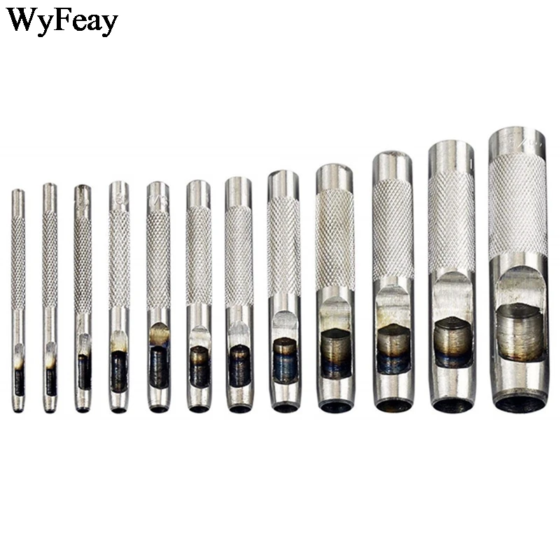 Paper Puncher Leather Hole Punch Round Steel Leather Craft Hollow Hole Punch 1mm-30mm Metal Gaskets Plastic Rubber Tools leather hole puncher leather hole punch leather punch tool round hole punch cutter set hole punch cutter set round hole punch set