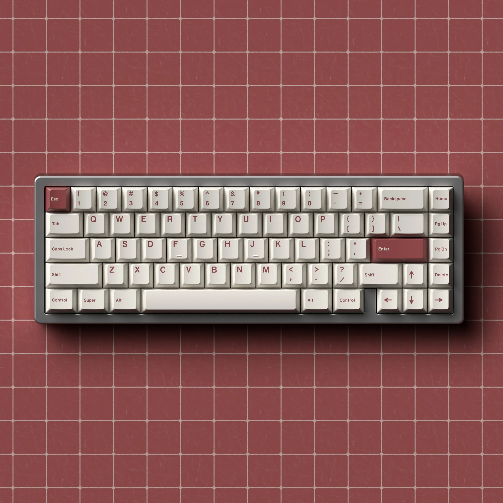 131 Keys Red And White ROW Keycap Cherry Profile PBT Dye Subbed Key Caps For MX Switch Fit 61/64/68/87/96/104/108 Keyboard computer keypad Keyboards