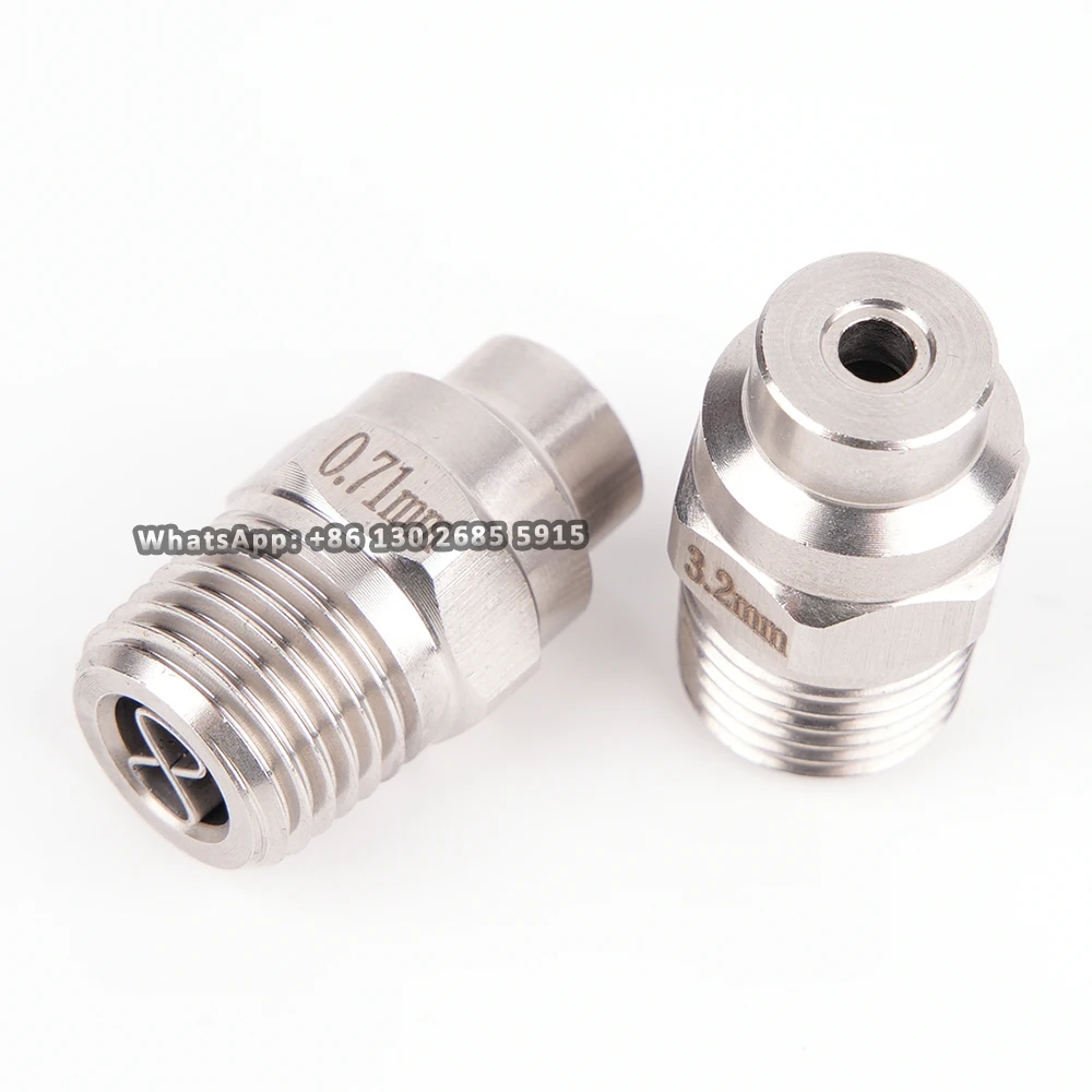 Spray Nozzle MEG High Pressure 1/4&ldquo; Solid Stream Straight jet 0 Degree Solid Cone Washer Nozzle