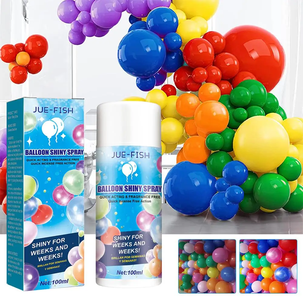 100ml Balloon Shiny Spray Anti Fading Polish Restore Decoration Atmosphere Balloon Gloss Spray Ballon Enhance Brightener balloon gloss spray