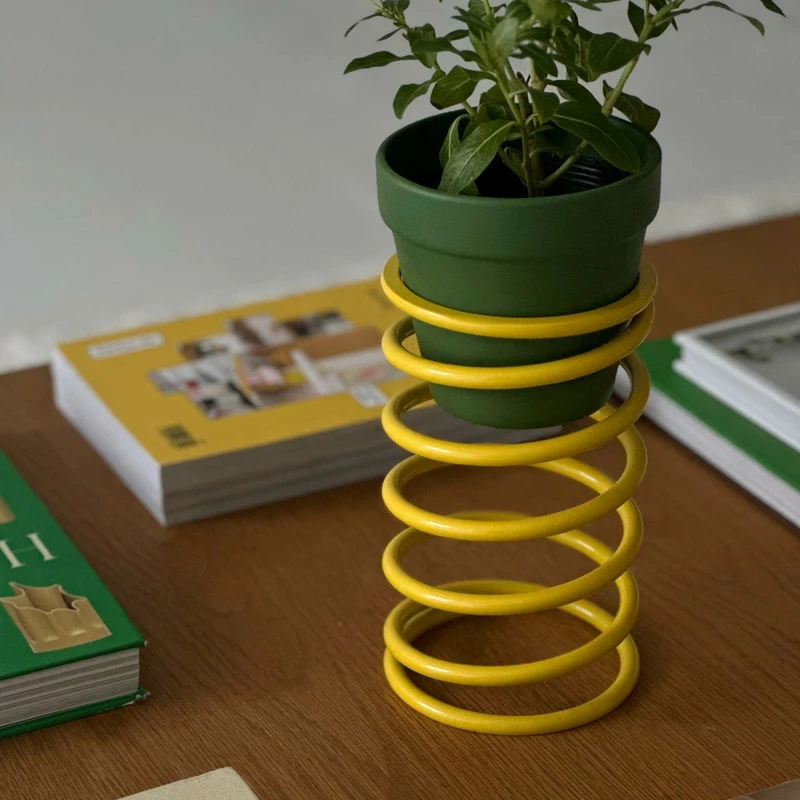 Ins Korean Flower Stand Creative Plant Riser Balcony Greenery Decor Shelf Stylish Indoor Pot Base For Home and Garden Decoration