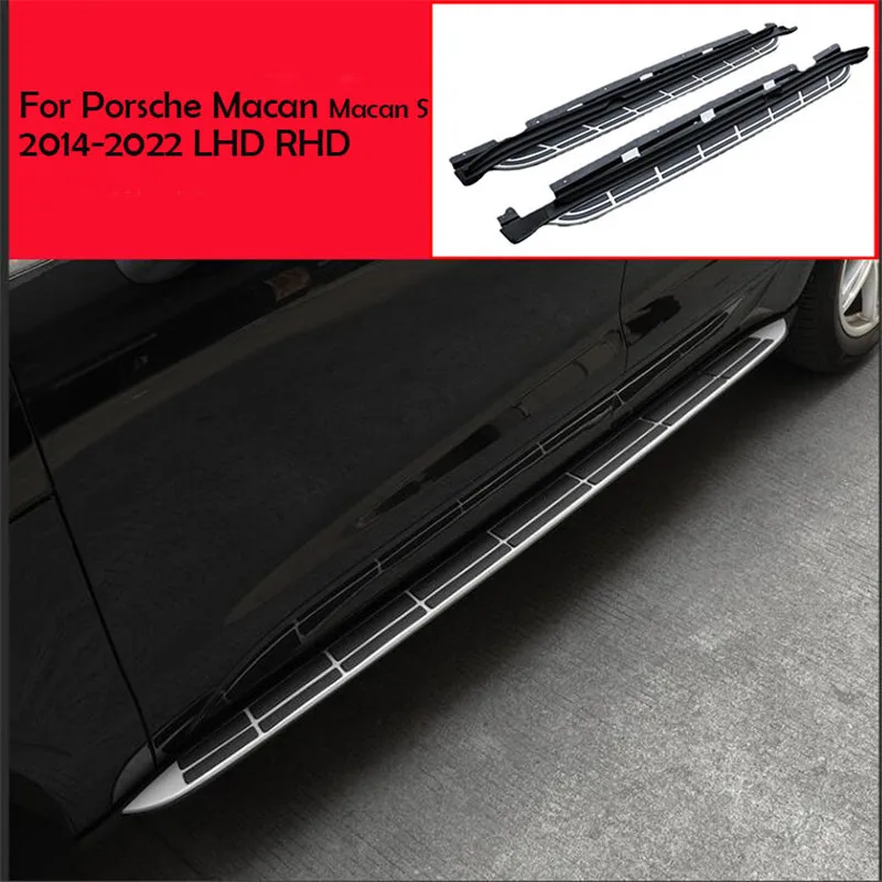 

For Porsche Macan Macan S 2014-2022 LHD RHD Car Styling Accessories Pedal Side Step Side Nerf Bar Running Board Replacement