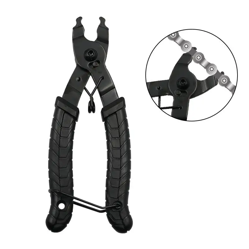

Bike Repair Tool Chain Magic Buckle Bicycle Chain Clamp Quick Coupler Button Mount Rivet Lock Overhaul Removal Install Plier
