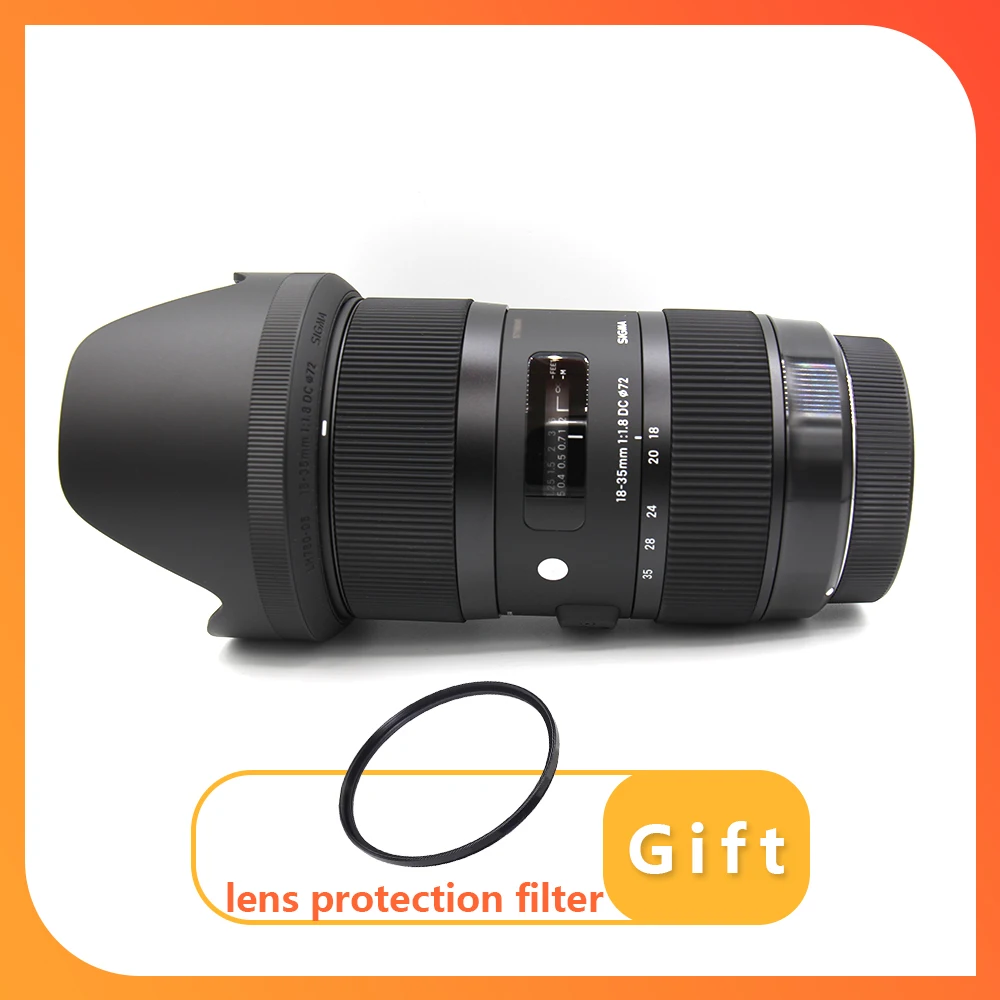 Sigma 18-35Mm F1.8 Dc Hsm Art Lens Aps-C Formato Grandangolo Zoom 18-35Mm F1.8 Lens Per Canon Mount O Nikon Mount