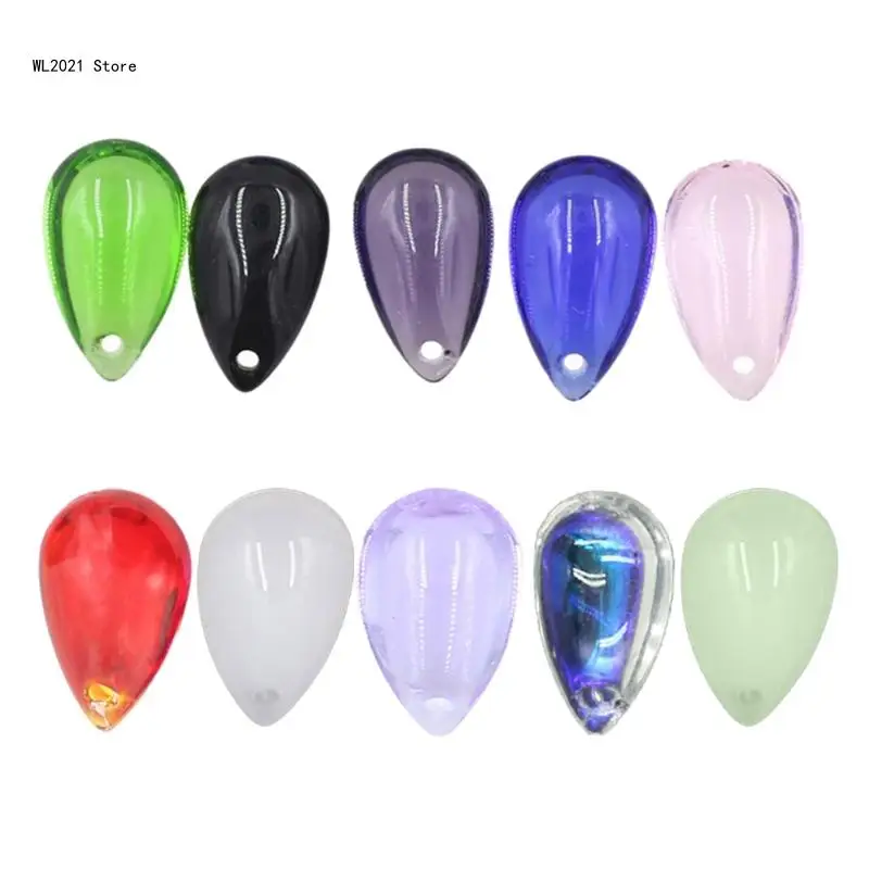 

Pack of 100/50 Dainty Top Drilled Teardrop Pendant Glass Beads for Crafting
