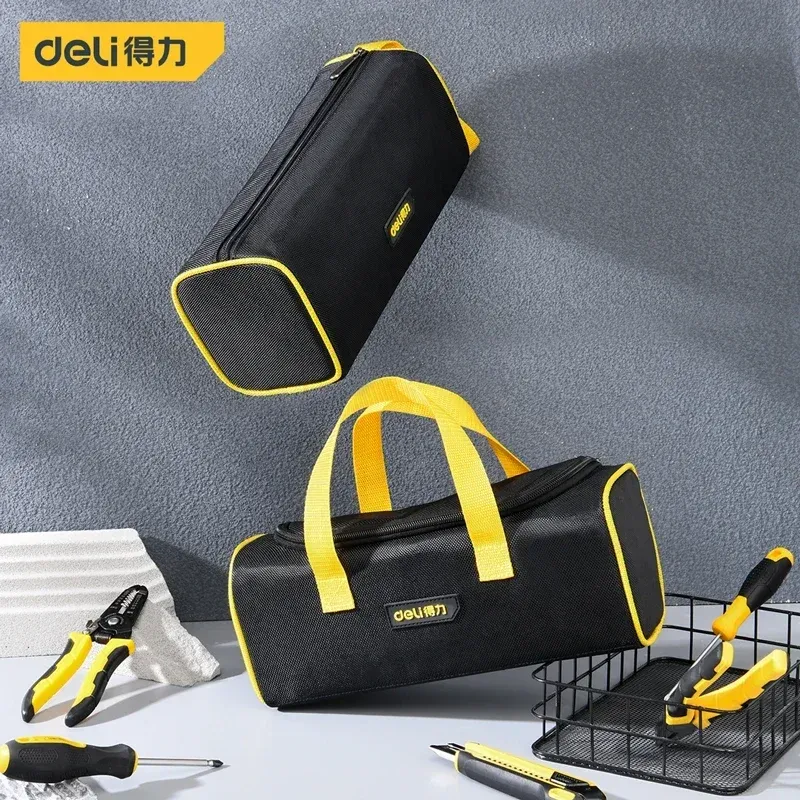 Small/Large Oxford Cloth Tool Bag Multifunction Multi-Pocket Electrician Storage Toolbag Waterproof Anti-Fall Tool Organizer Bag
