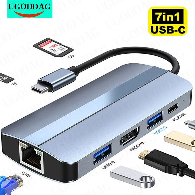 Usb Type C Hub Ethernet Hdmi  Macbook Pro C Usb Hub Ethernet Hdmi - C Type- c - Aliexpress