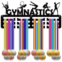 1 piece/Acrylic material medal display stand/Gymnastics pattern honor medal stand/Sports commemorative plaque/Wall storage 1