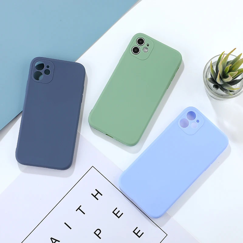 Silicone Candy Protective Phone Case with New Lens Design