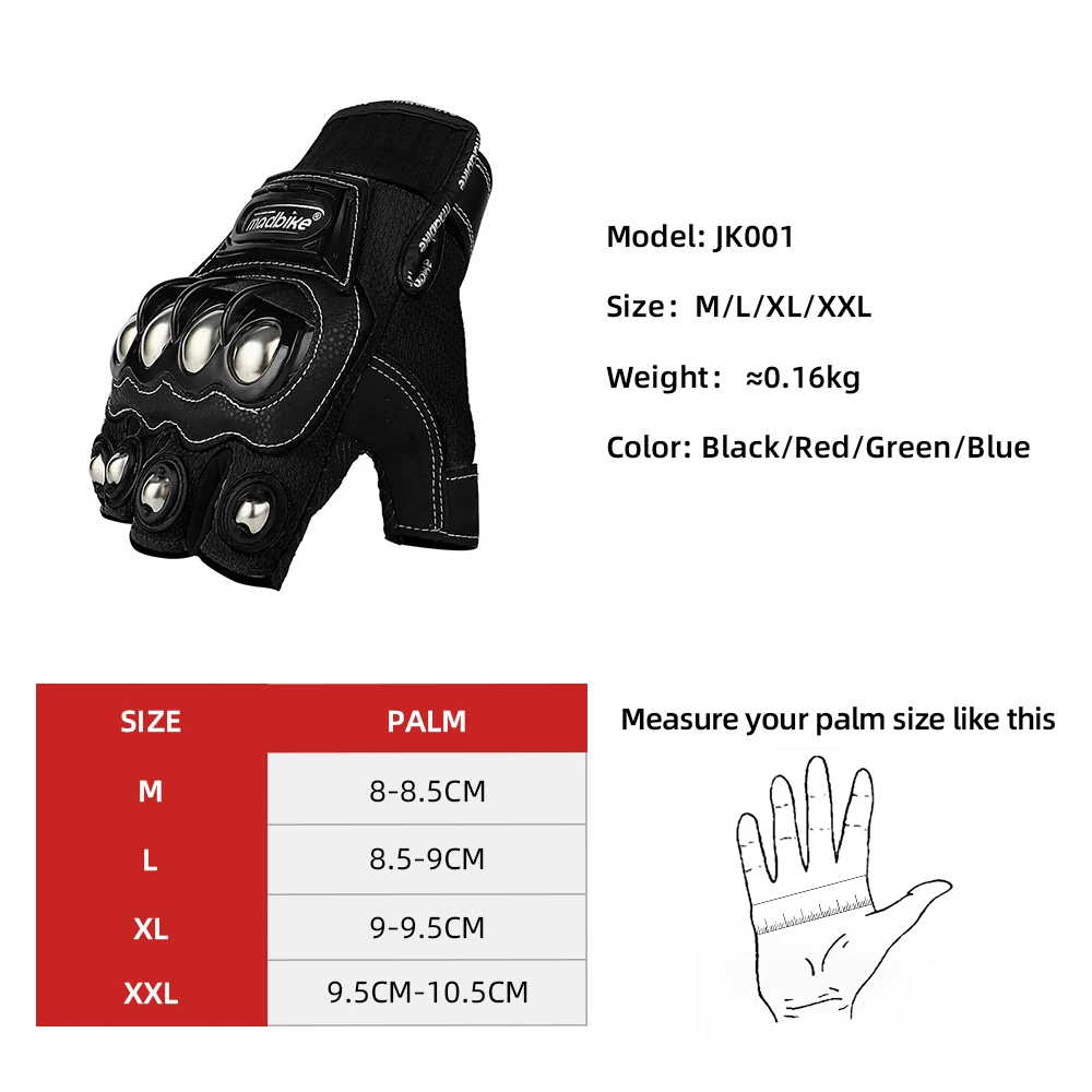 Motobike Knitting Guantes 남여 남성 여성 오토바이 여름 통기성 승마 보호 장비 반 손가락 스포츠 바이커 장갑