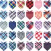 30/50pcs Dog Bandanas 100% Cotton Plaid Collar Pet Cat Dogs Scarves Bowties Neckerchief Dog Accessories Dog Scarf Handkerchief 1