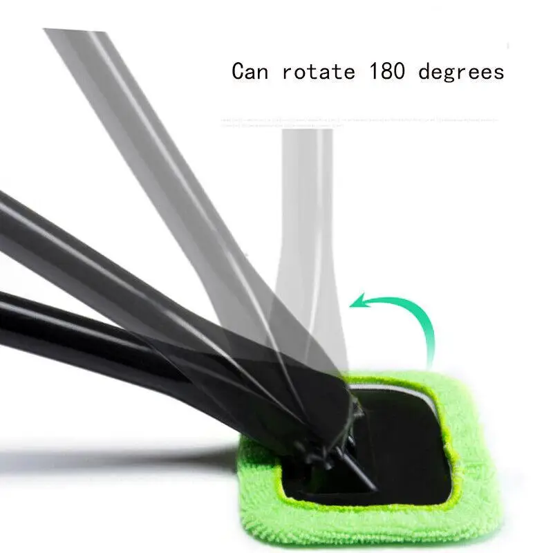 Car Window Cleaner Brush Kit Windshield Cleaning Wash Tool Inside Interior Auto Glass Wiper With Long Handle