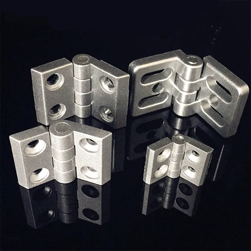 

10PCS Aluminum Extrusion Profile for 2020 3030 3040 4040 Metal Hinge Zinc Alloy Hinge With Screw and Nut