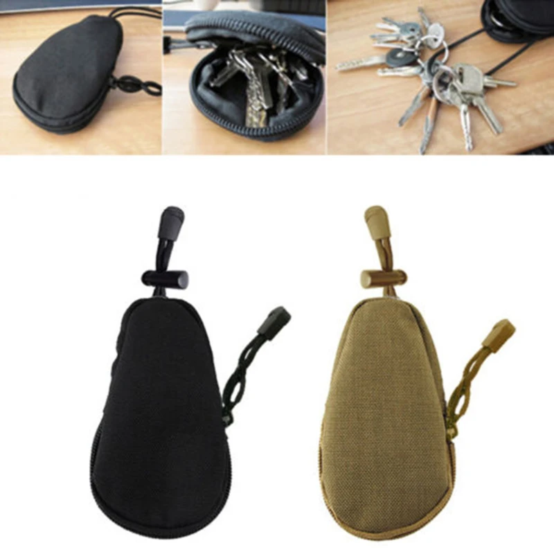 

High Quality Waterproof Key Coins Bags Unisex Pouch Keychain Holder Case Bag Zipper EDC Tools Key Case