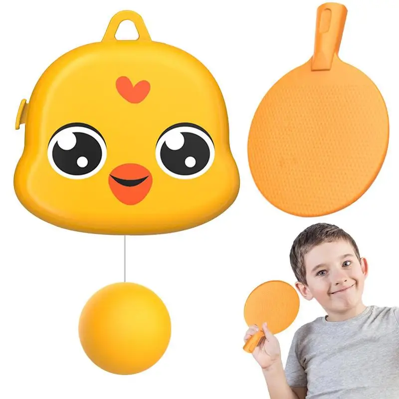 

Детский тренажер для настольного тенниса, семейный тренажер для настольного тенниса, весло и набор мячей для детей, Интерактивная Портативная Игрушка для игр