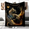 Animal Dragon Blanket Ultra Lightweight Soft Plush Flannel Throws Blanket for Sofa Bed Couch best Office Gifts  demogorgon 1