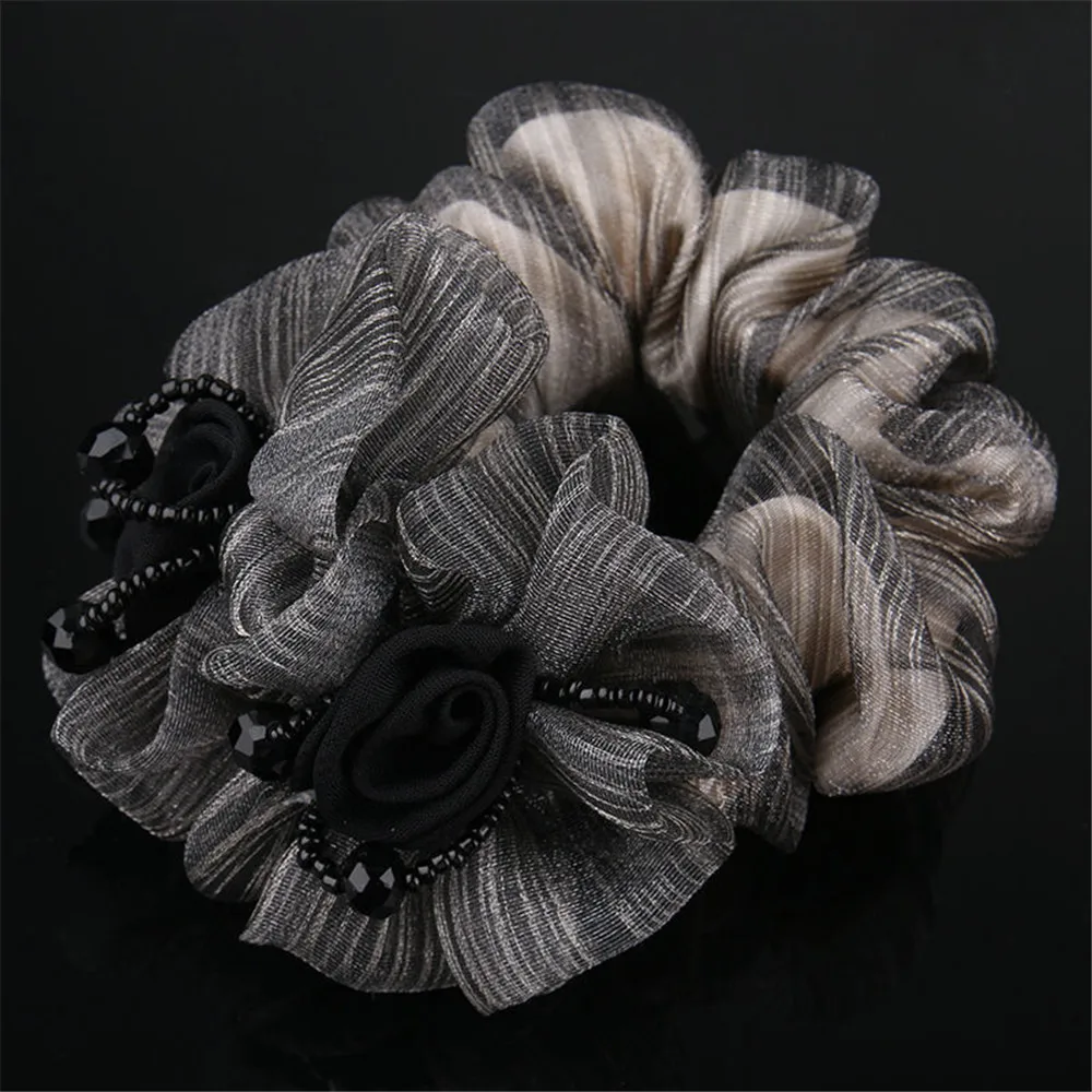 

Temperament All-Match Fashion Large Intestine Ring Hair Ring Ponytail Accessories Elastic Hair Band Female Hair Ring Headdress
