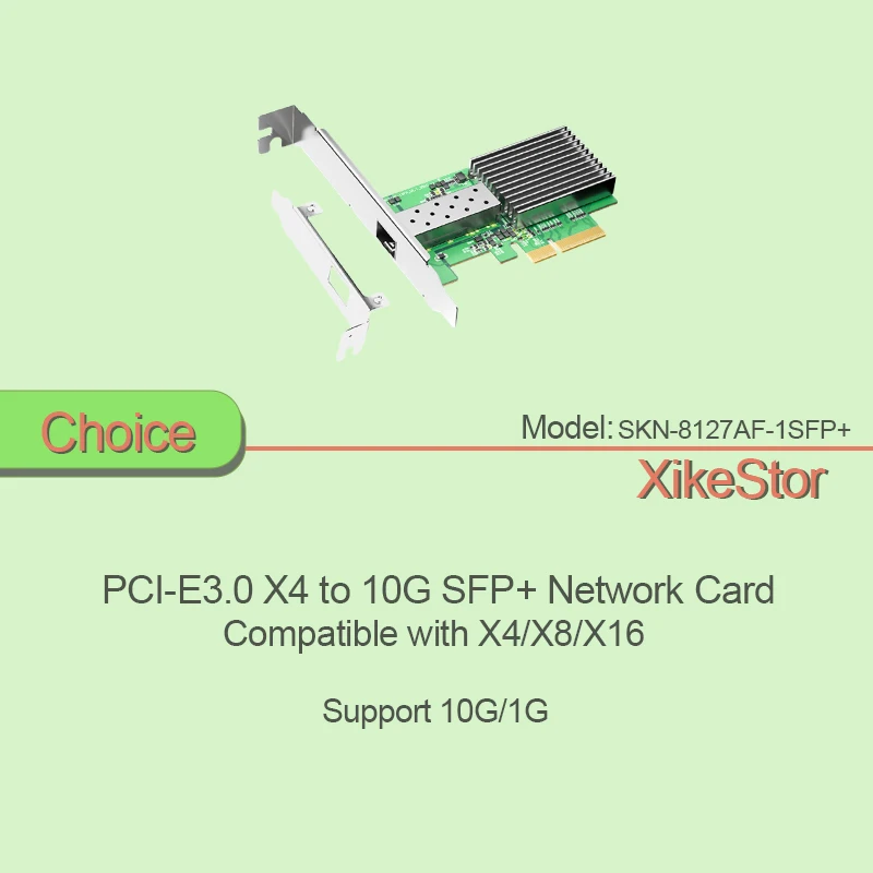 【¥5,428】XikeStor SKN-8127-1SFP+ 10Gbps ネットワークカード PCI-E3.0 X4-アリエク特価アラート