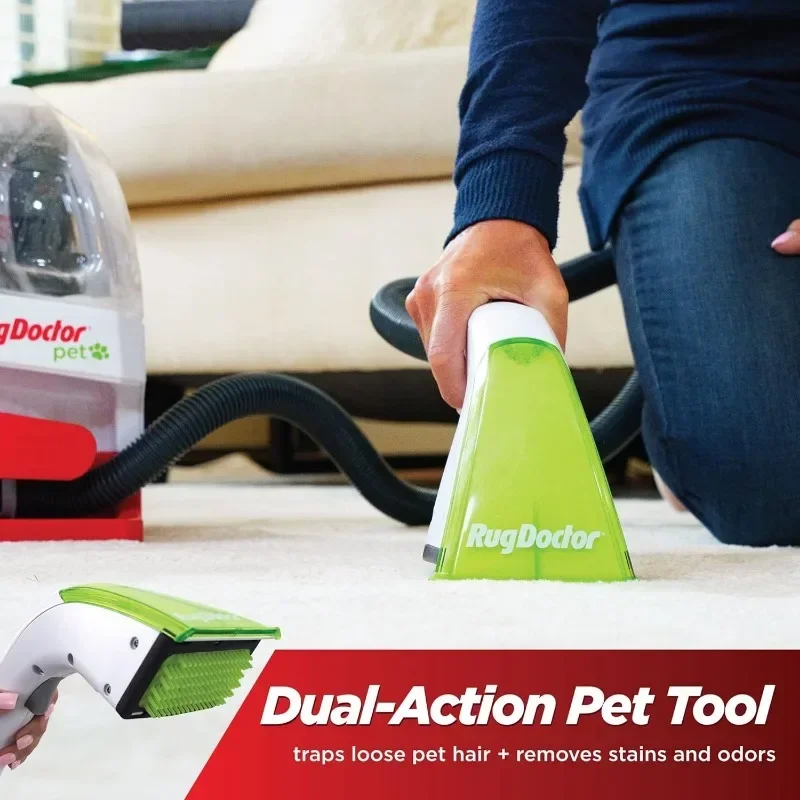 Rug Doctor Pet Portable Spot Cleaner, 2X Suction Power, Lightweight Pet Carpet Cleaner Machine, Pro-Grade Power Removes Stains 3