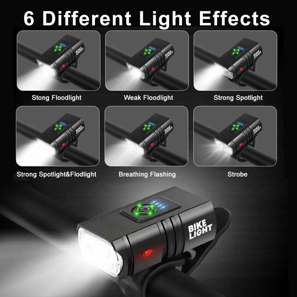 bicycle lights Xiaomi Mijia Bicycle Light LED Front USB Rechargeable Mountain Bicycle Lamp 1000LM 6 Modes Bike Headlight Flashlight for Cycling