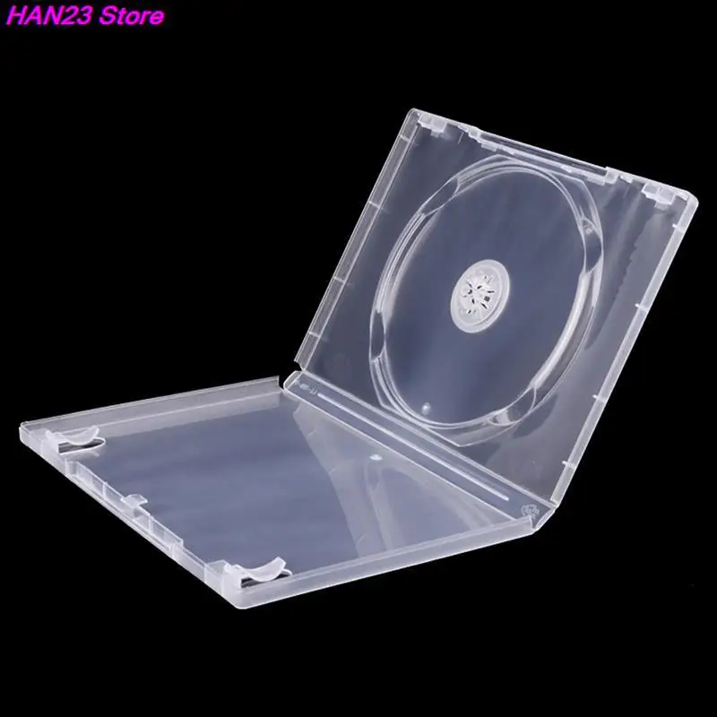 CD Storage Box Transparent DVD Case CD Package Portable 1PCS For Home Cinema-Single Disc cd dvd storage case