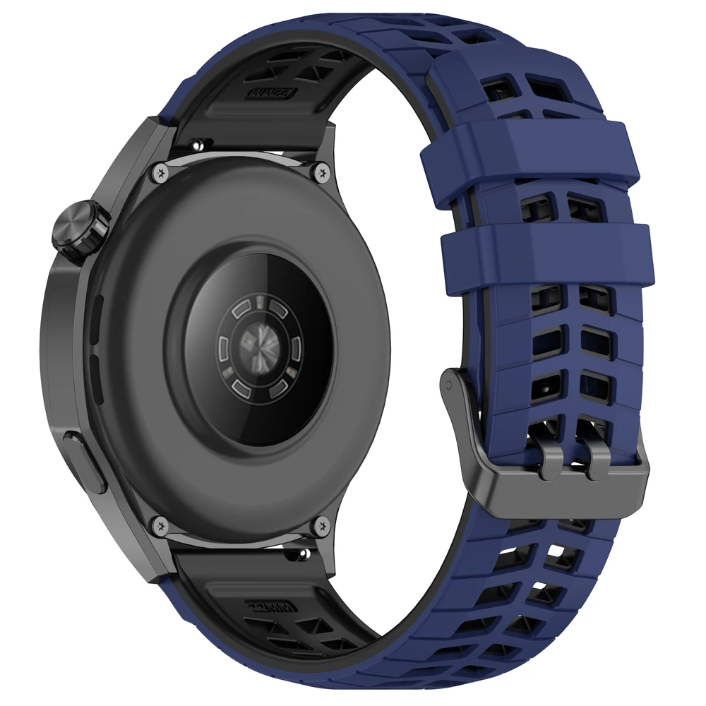 Breathable 22mm Silicone Watch Strap - Premium Sports Band Bracelet