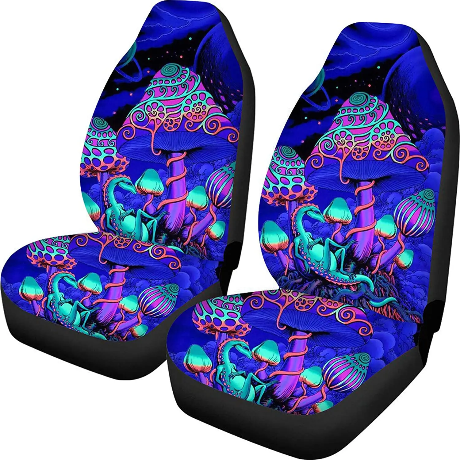 Coprisedili Auto Anteriori Bulopur In Stile Bohémien - Motivo Mandala Verde - Universali, Traspiranti, Con Ganci In Acciaio - Accessori Per Donna