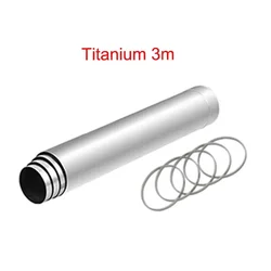 2.5/3M Titanium Chimney Stainless Steel Chimney Tent Stove Chimney Outdoor Tent Stove Air Duct Tent Stove Accessories