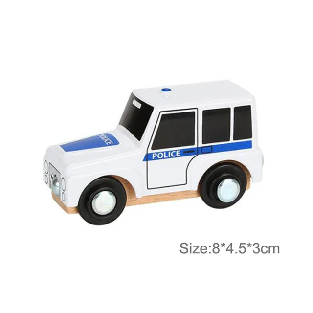 Magnetic Wooden Trolley and Vehicle Set for Kids – Educational Track Accessories and Toys