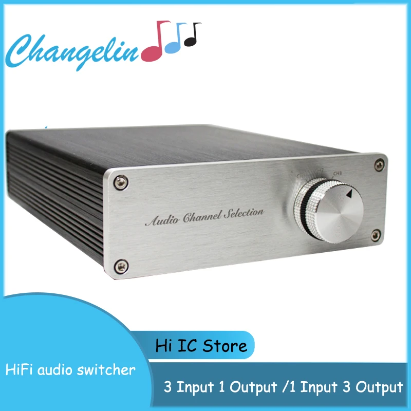 SOLUPEAK 4ウェイステレオRCAオーディオスイッチ入力信号ソーススイッチャー4入力1出力スプリッタパッシブセレクターボックス 3~3 RCA  オーディオソース信号スイッチボックス 手動パッシブオーディオスプリッター 3イン3アウトステレオロスレスセレクター シ 3入力1出力 ... 3.5mmステレオオーディオスイッチャー 4入力2出力オーディオスイッチボックス 6ウェイオーディオスプリッターボックス ロータリー
