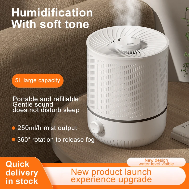 Umidificador de ar de Grande Capacidade Máquina de Aromaterapia para Casa e Escritório Alta Eficiência 5l Spray Doméstico Novo 2023