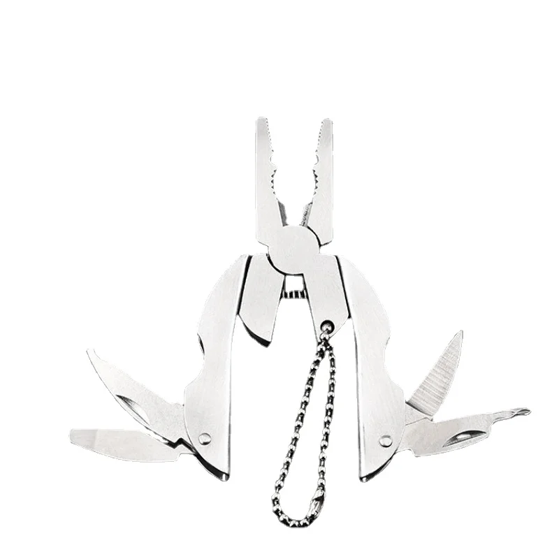 

Keychain Plier-Clamp Pocket-Multitools-Knife Hiking-Tools Folding Muilti-Functional Outdoor Tool Plier