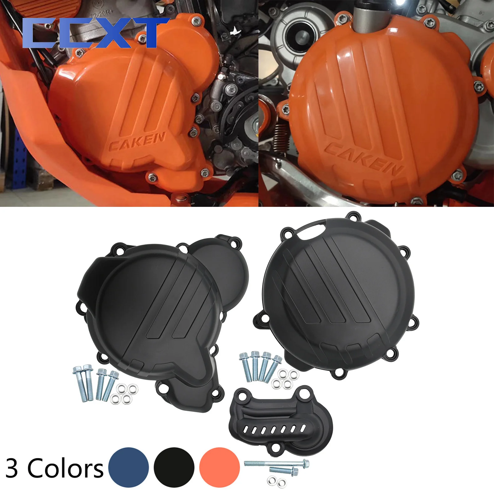 Motocross Clutch Guard Engine Ignition Protector Water Pump Cover For