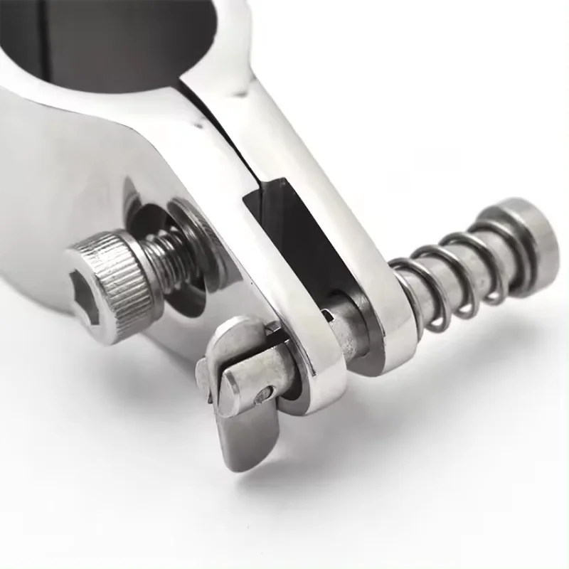 퀵릴리즈 핀이 달린 비미니 상단 힌지 턱 슬라이드 316, 스테인레스 스틸 보트 액세서리, 22mm, 25mm, 30mm, 32mm
