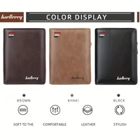 New Men PU Leather Short Wallet with Zipper Coin Pocket Vintage Big Capacity Male Short Money Purse Card Holder - Image 4