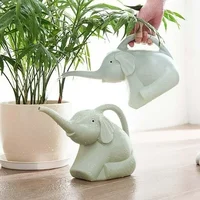 Cute Plastic Elephant Shape Watering Pot Can Plant Outdoor Irrigation Gardening Tools Equipment Garden Supplies Home Accessories 4