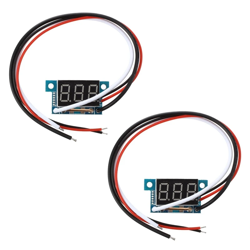 2X Digital Mini Ammeter Of Power Indicator LED Red 0-5A Panel Meter | Инструменты
