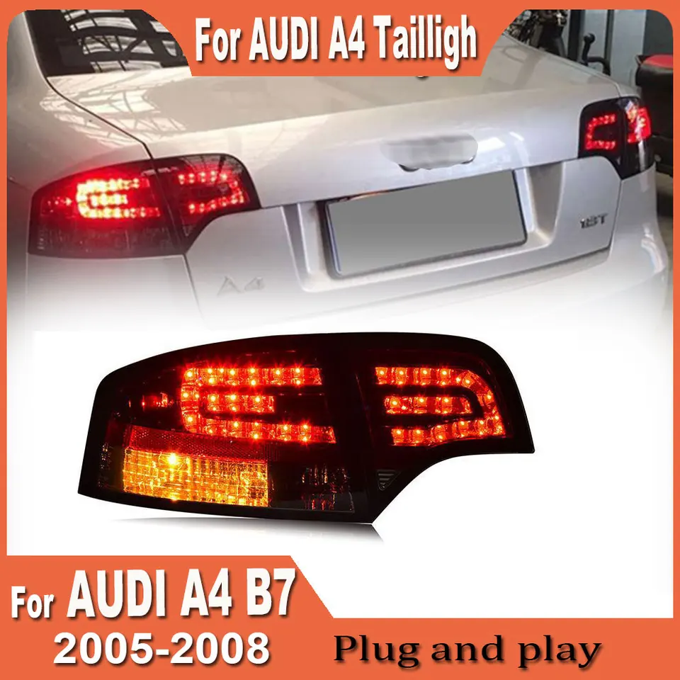 アウディA4 S4 RS4 B7セダン用LEDテールランプ 2005-2008y For 05 06 07 08 Audi A4 S4 RS4 B7 Sedan LED Tail Brake
