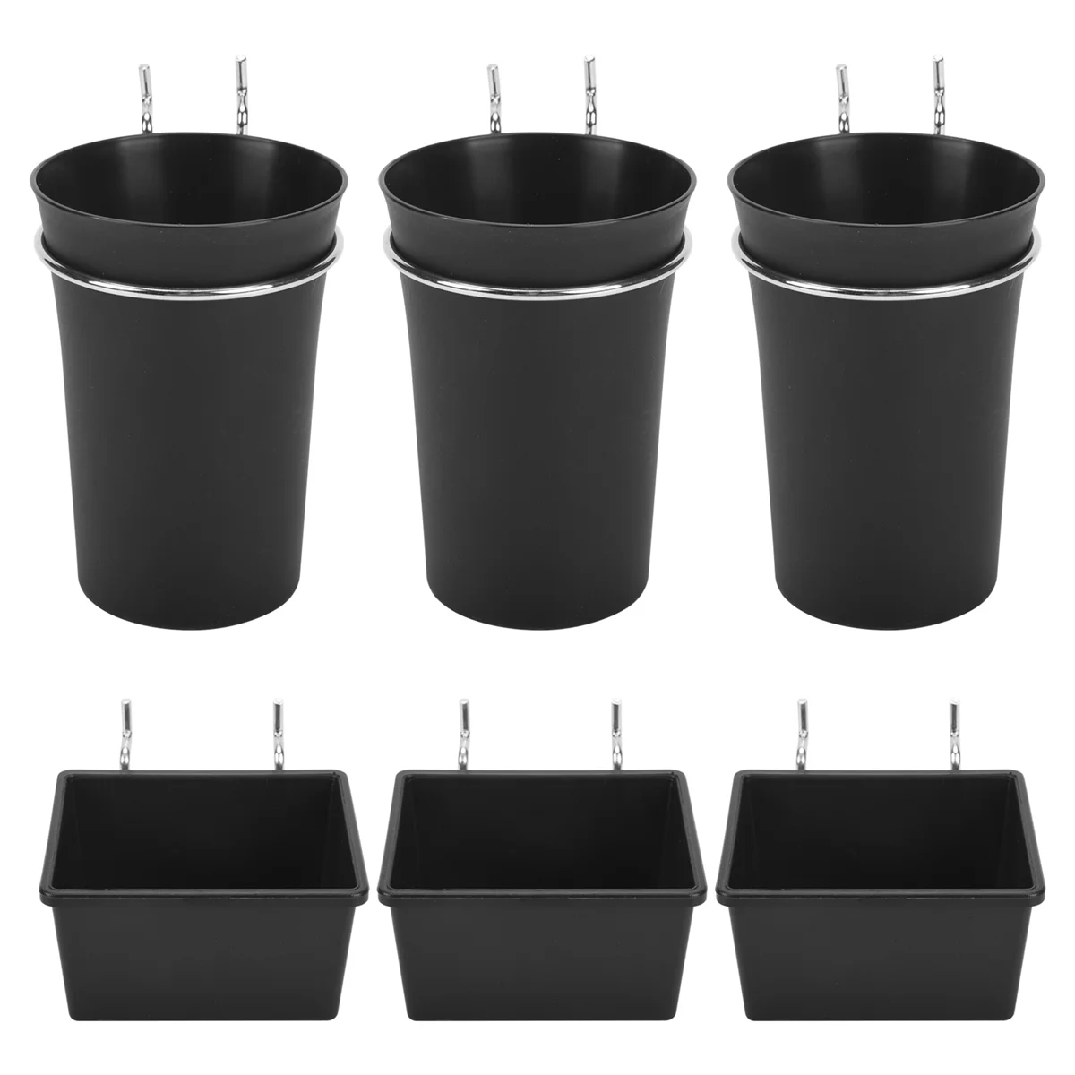 Pegboard Bins Pegboard Cups with Hooks Hooks Assortment Hooks for Cup Holder for Organizing 6 Sets