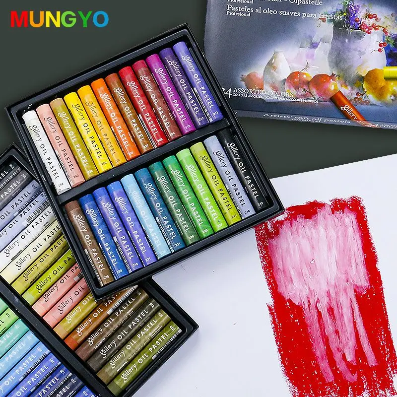 マギヨ-プロのソフトオイルパステル、重い色のクレヨン、描画
