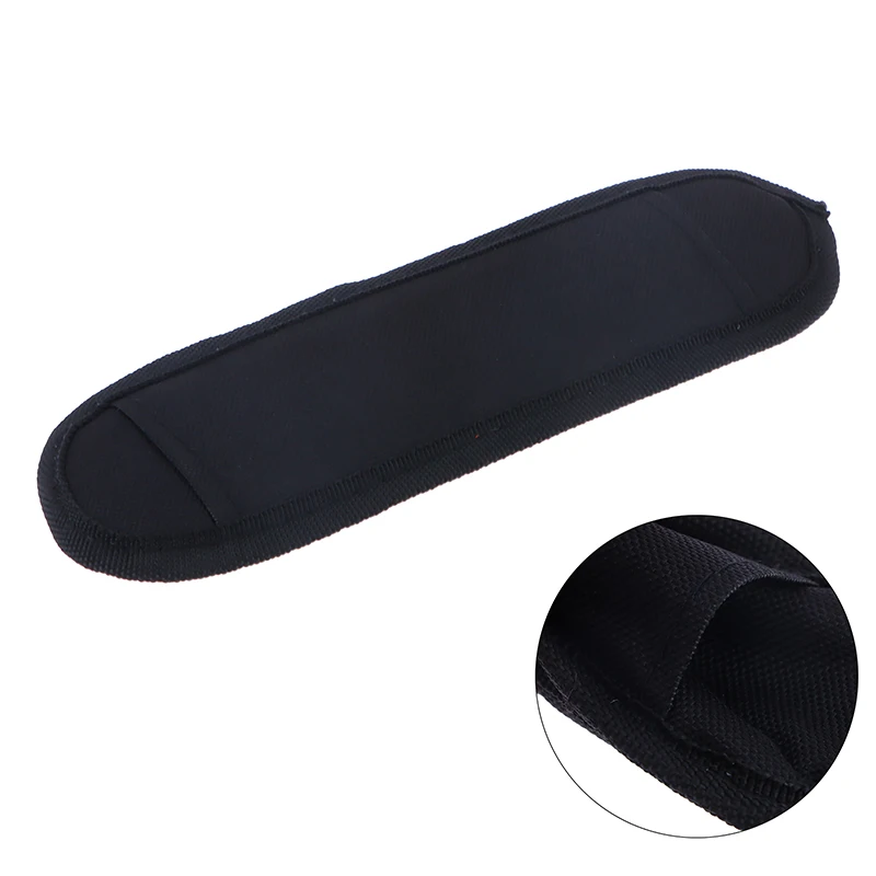 Black Thickened 8MM Oxford Cloth Shoulder Strap Belt Cushion Pad Replacement Travel Computer Bag Pass Through 50MM 1PC